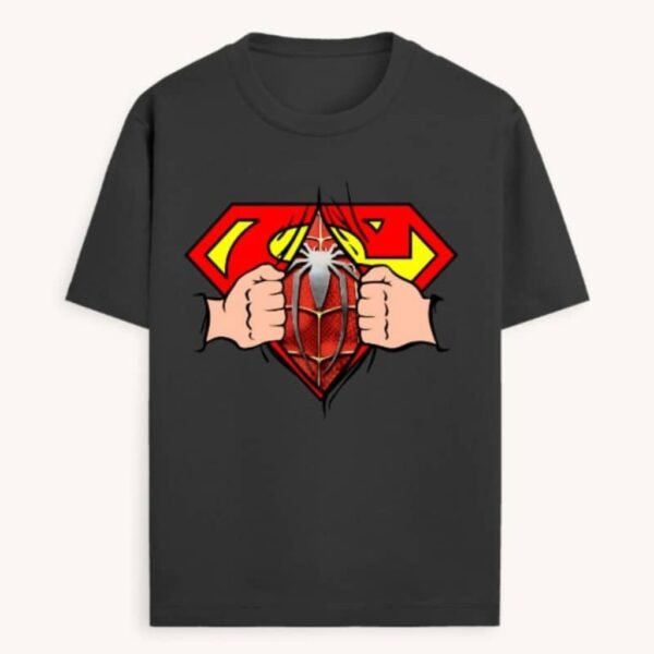 SpiderMan Mreza Graphic Cotton T-Shirt – Classic Unisex Tee for Marvel Fans